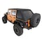 Smittybilt 0718 WRANGLER JK 4DR BOWLESS COMBO TOP W/TINTED WINDOWS W/NO UPPER DOORS; PROT3K BLACK 9087235 - alternate 1